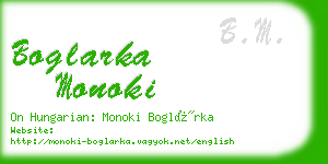 boglarka monoki business card